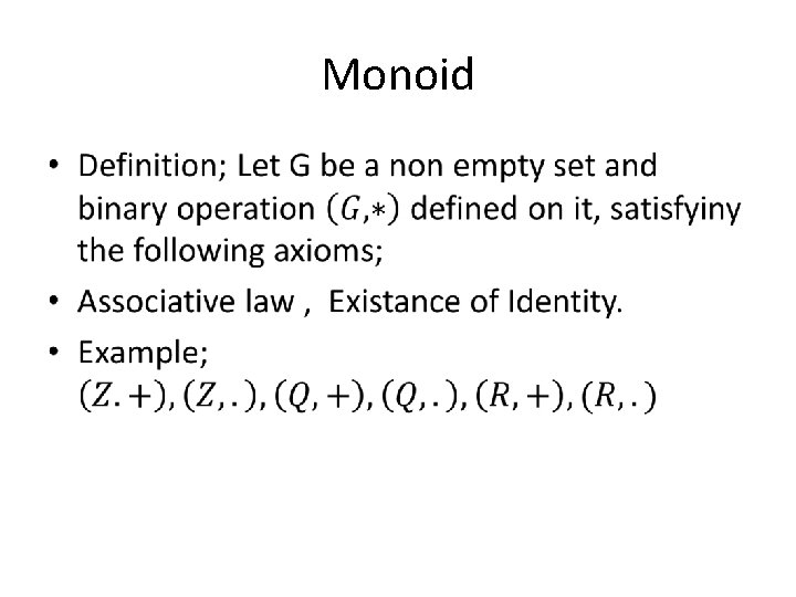 Monoid • 