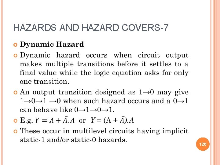 HAZARDS AND HAZARD COVERS-7 120 