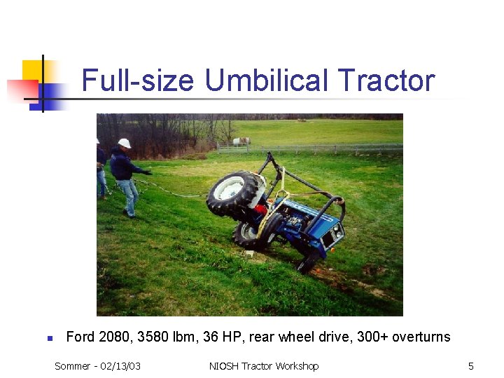 Full-size Umbilical Tractor n Ford 2080, 3580 lbm, 36 HP, rear wheel drive, 300+