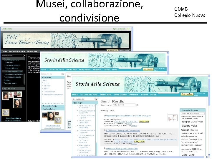 Musei, collaborazione, condivisione CDMB Collegio Nuovo 