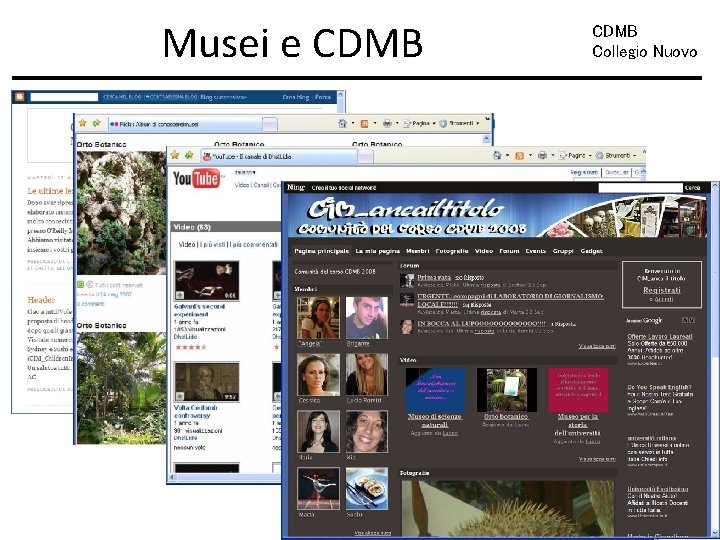 Musei e CDMB Collegio Nuovo 