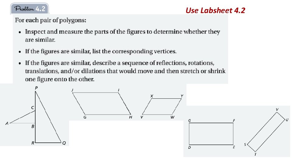 Use Labsheet 4. 2 