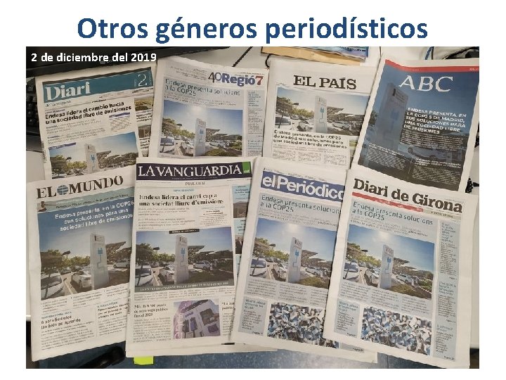 Otros géneros periodísticos 2 de diciembre del 2019 