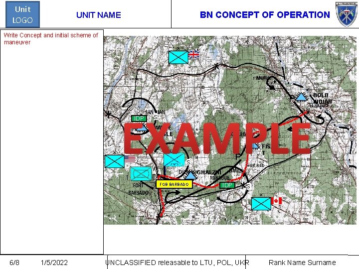 Unit LOGO BN CONCEPT OF OPERATION UNIT NAME Write Concept and initial scheme of