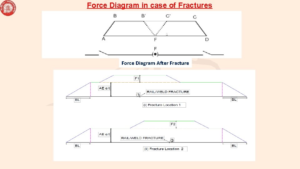 Force Diagram in case of Fractures Force Diagram After Fracture 