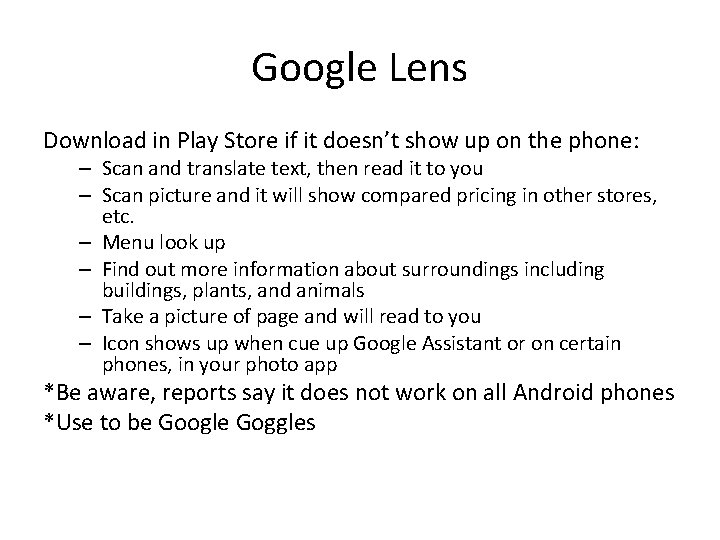 Google Lens Download in Play Store if it doesn’t show up on the phone: