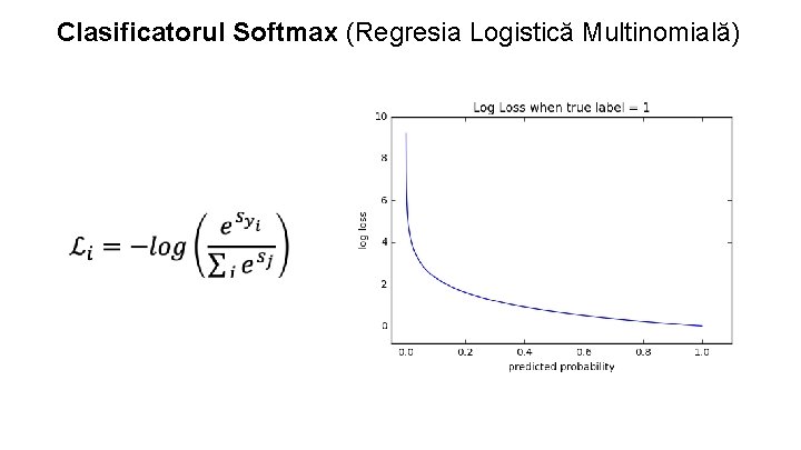 Clasificatorul Softmax (Regresia Logistică Multinomială) 