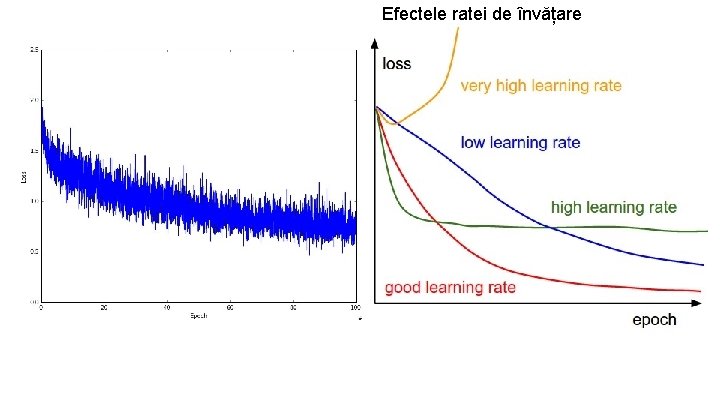 Efectele ratei de învățare 