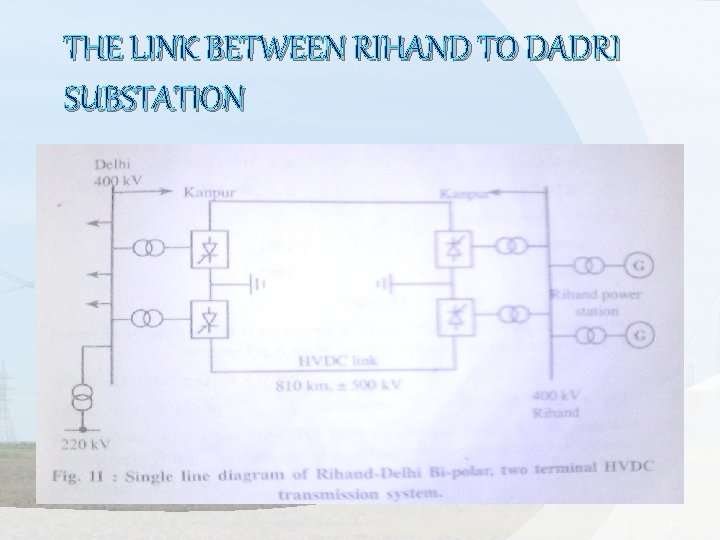 THE LINK BETWEEN RIHAND TO DADRI SUBSTATION 