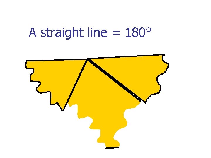 A straight line = 180° 