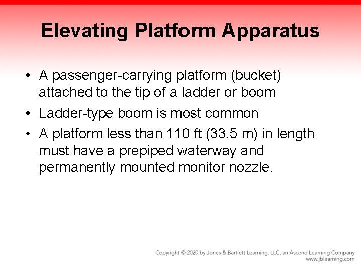 Elevating Platform Apparatus • A passenger-carrying platform (bucket) attached to the tip of a Elevating Platform Apparatus • A passenger-carrying platform (bucket) attached to the tip of a