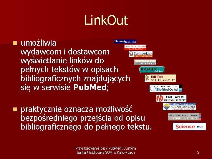 Link. Out n umożliwia wydawcom i dostawcom wyświetlanie linków do pełnych tekstów w opisach