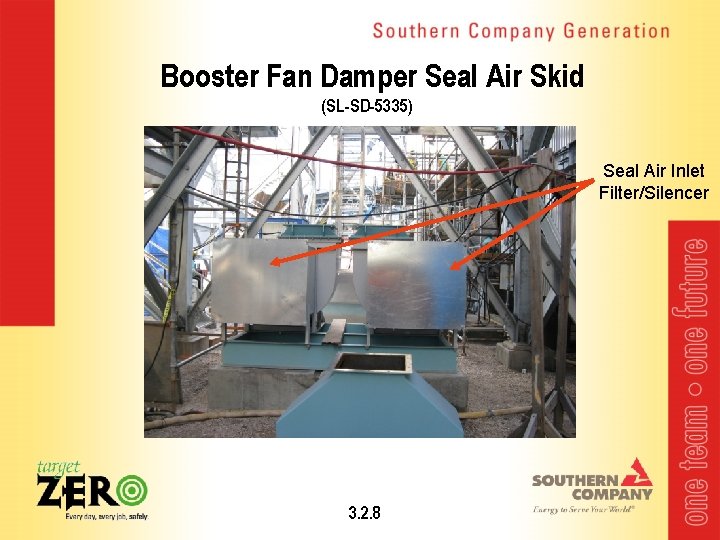 Booster Fan Damper Seal Air Skid (SL-SD-5335) Seal Air Inlet Filter/Silencer 3. 2. 8
