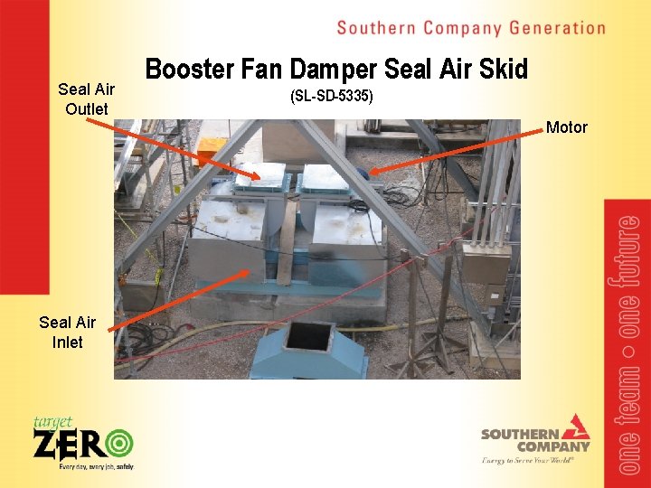 Seal Air Outlet Booster Fan Damper Seal Air Skid (SL-SD-5335) Motor Seal Air Inlet
