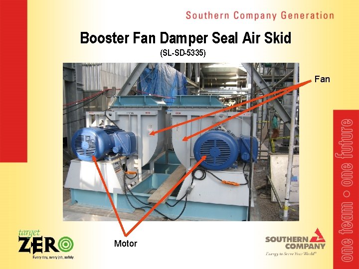 Booster Fan Damper Seal Air Skid (SL-SD-5335) Fan Motor 