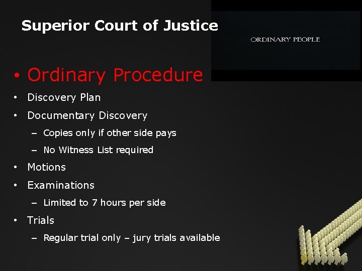 Superior Court of Justice • Ordinary Procedure • Discovery Plan • Documentary Discovery –
