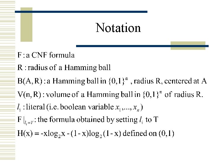 Notation 