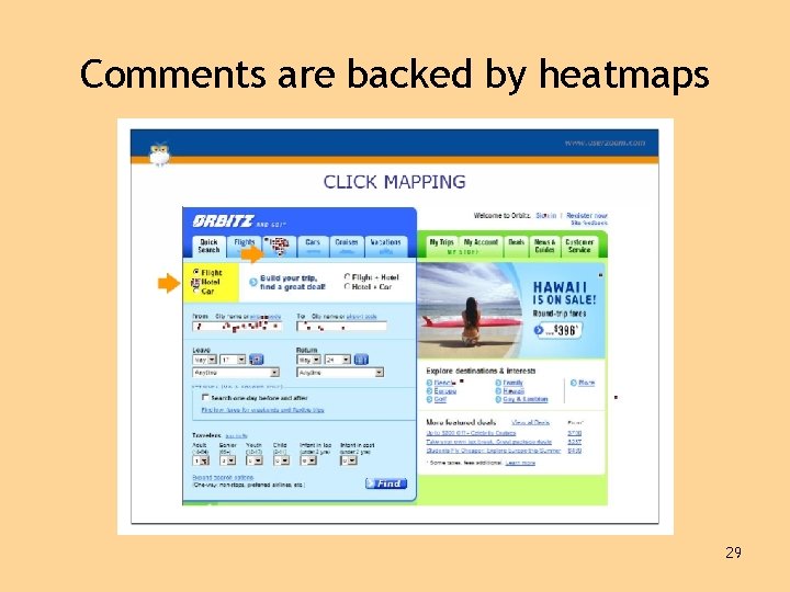 Comments are backed by heatmaps 29 
