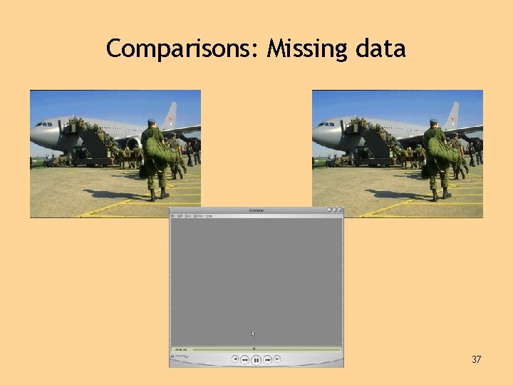 Comparisons: Missing data 37 