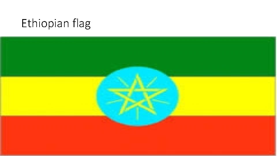 Ethiopian flag 