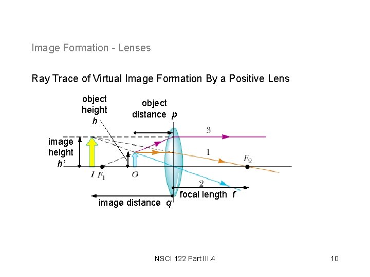 Image Formation - Lenses Ray Trace of Virtual Image Formation By a Positive Lens Image Formation - Lenses Ray Trace of Virtual Image Formation By a Positive Lens