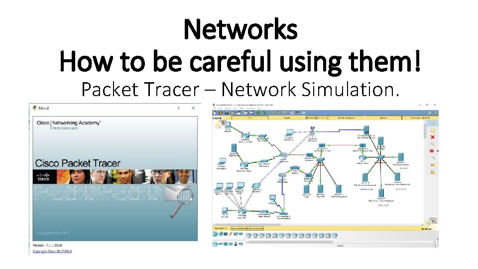 Networks How to be careful using them! Packet Tracer – Network Simulation. 
