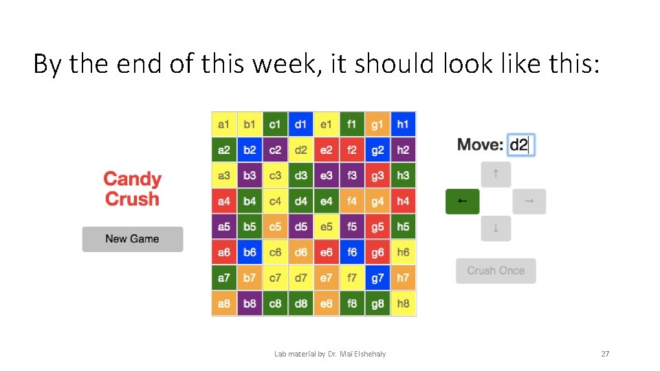 By the end of this week, it should look like this: Lab material by By the end of this week, it should look like this: Lab material by