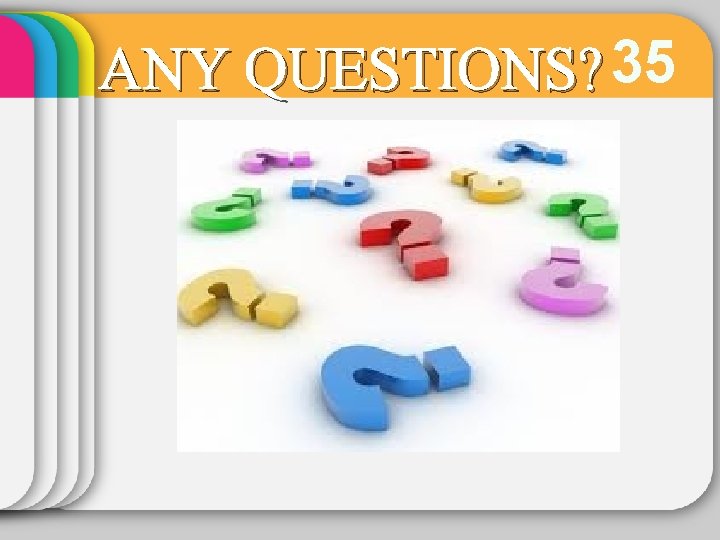 ANY QUESTIONS? 35 