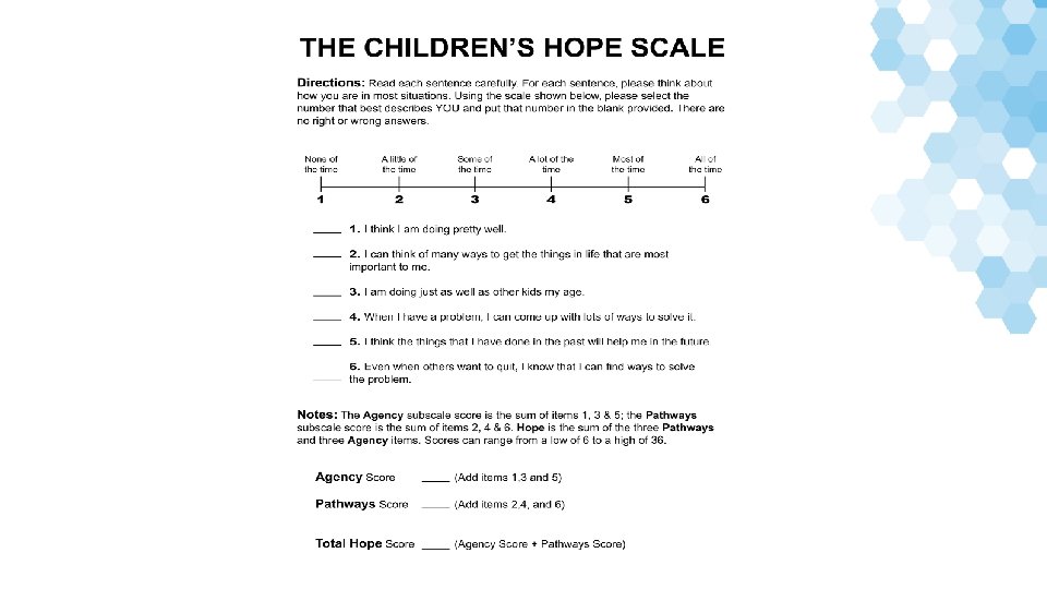 Hope Scale 