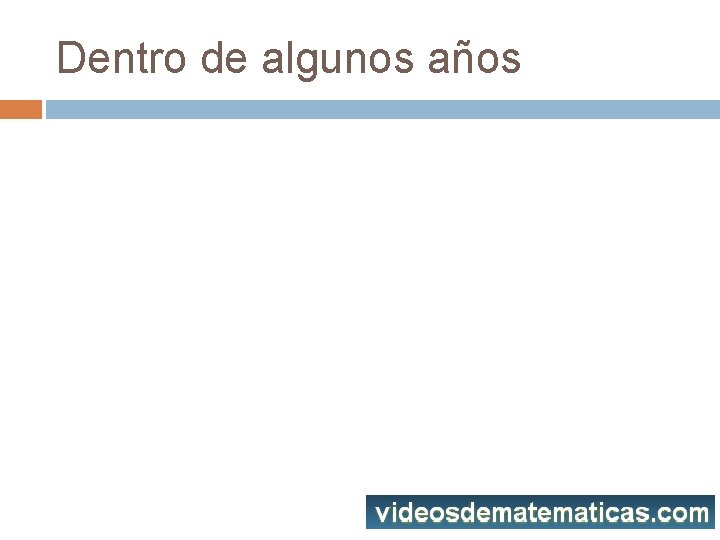 Dentro de algunos años 