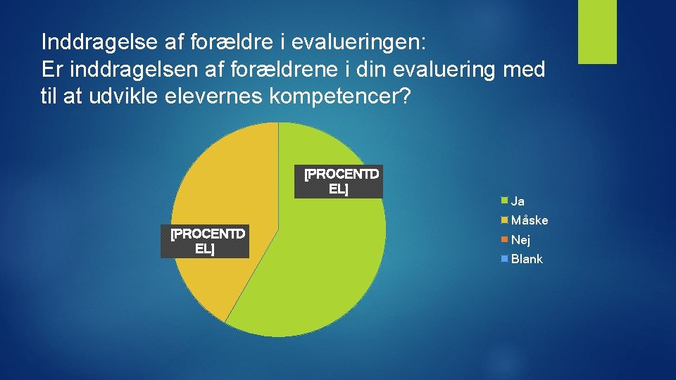 Inddragelse af forældre i evalueringen: Er inddragelsen af forældrene i din evaluering med til