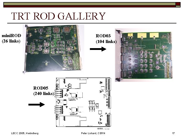 TRT ROD GALLERY mini. ROD (26 links) ROD 03 (104 links) ROD 05 (240
