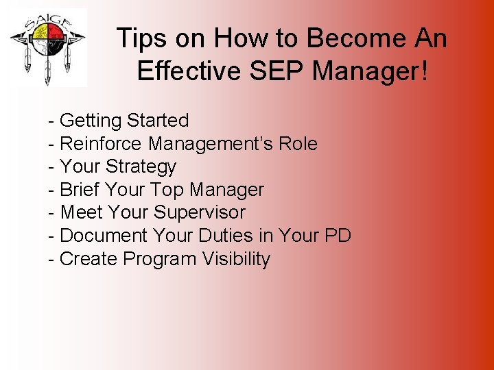 Tips on How to Become An Effective SEP Manager! - Getting Started - Reinforce