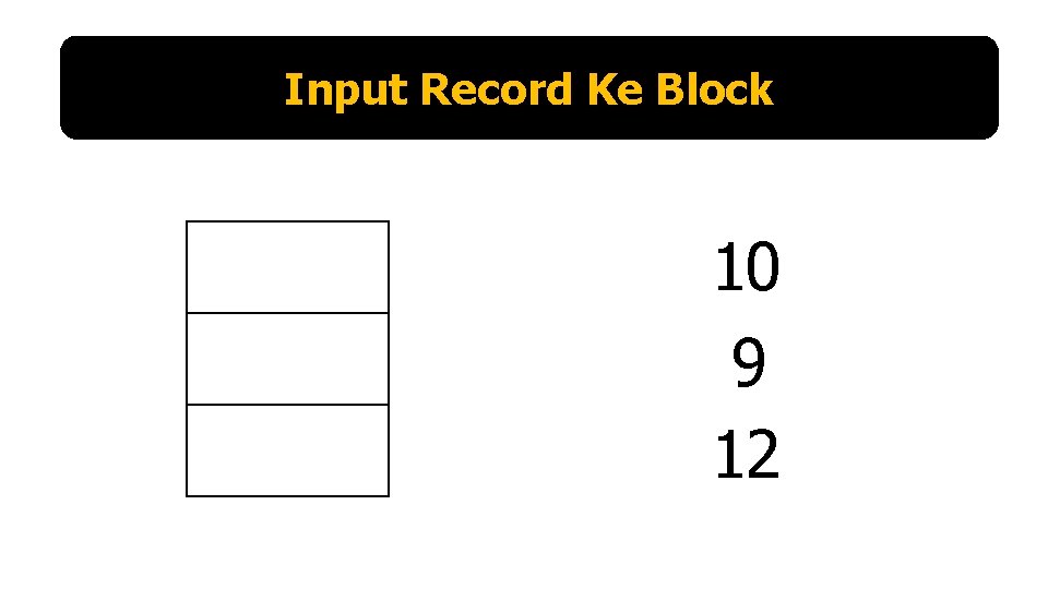 Input Record Ke Block 10 9 12 