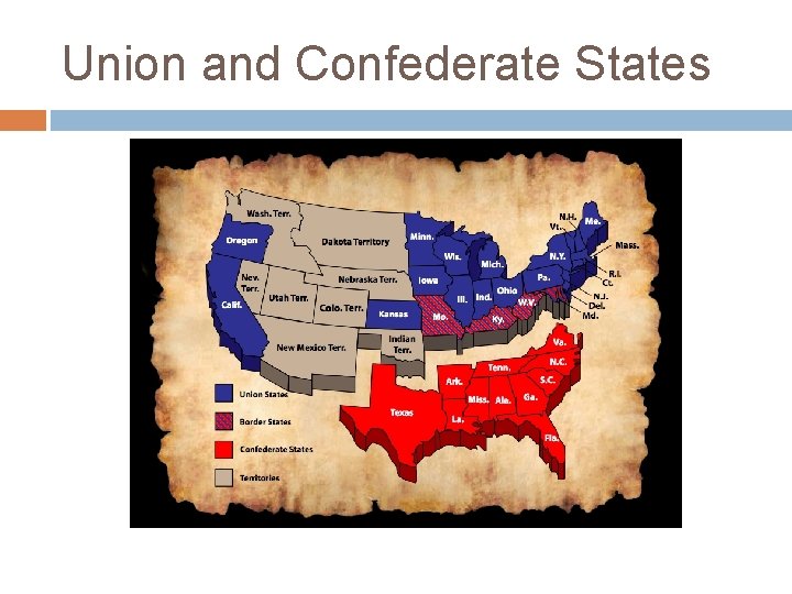 Union and Confederate States 