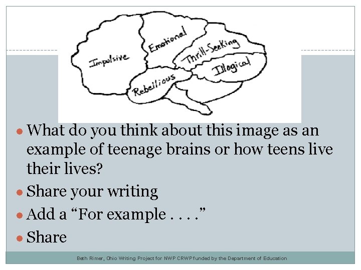 What do you think? ● What do you think about this image as an