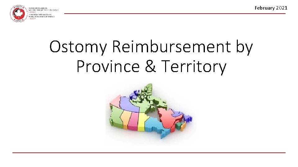February 2021 Ostomy Reimbursement by Province & Territory 