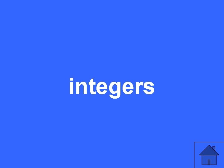 integers 