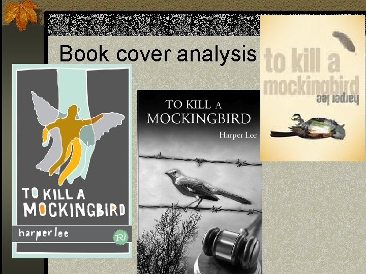 Book cover analysis 