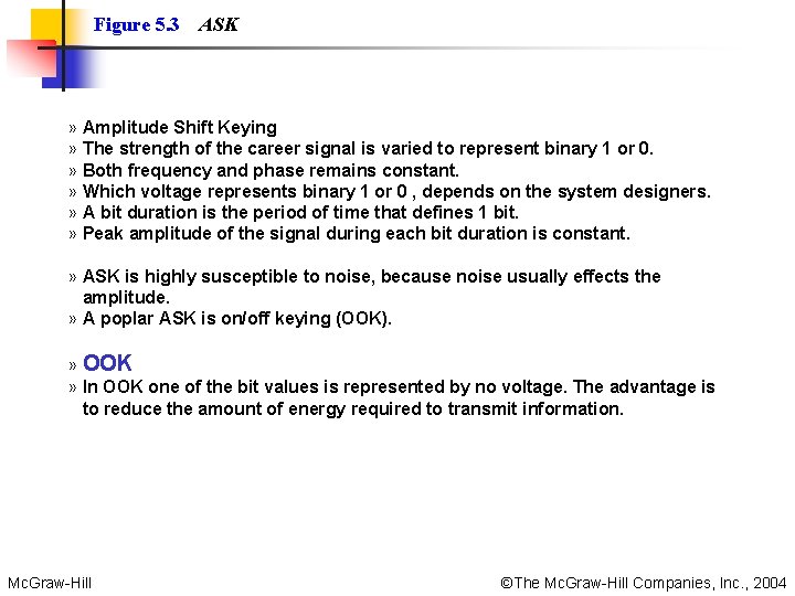 Figure 5. 3 ASK » Amplitude Shift Keying » The strength of the career