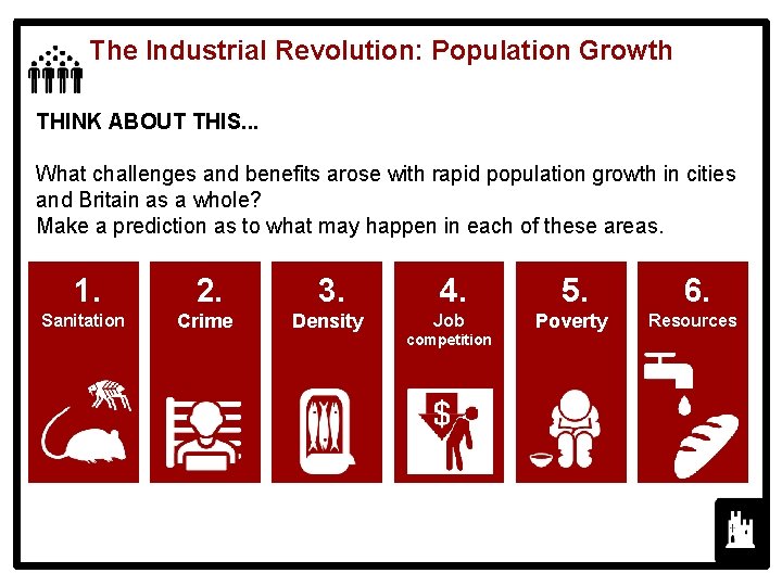 The Industrial Revolution: Population Growth THINK ABOUT THIS. . . What challenges and benefits