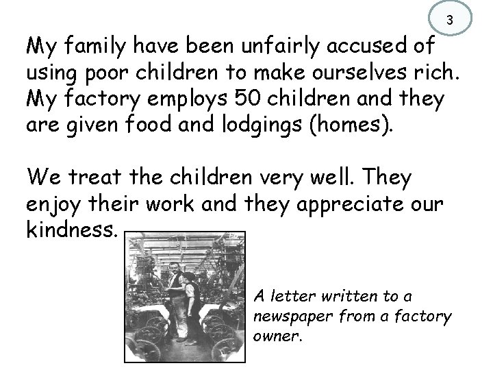 3 My family have been unfairly accused of using poor children to make ourselves