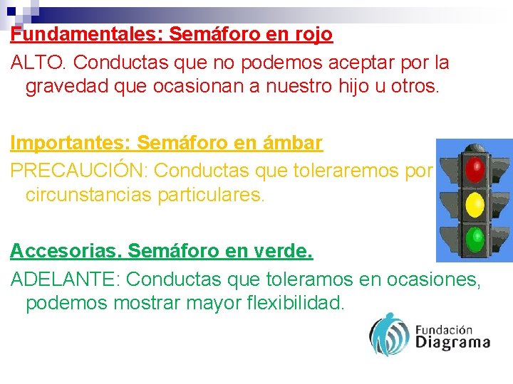 Fundamentales: Semáforo en rojo ALTO. Conductas que no podemos aceptar por la gravedad que