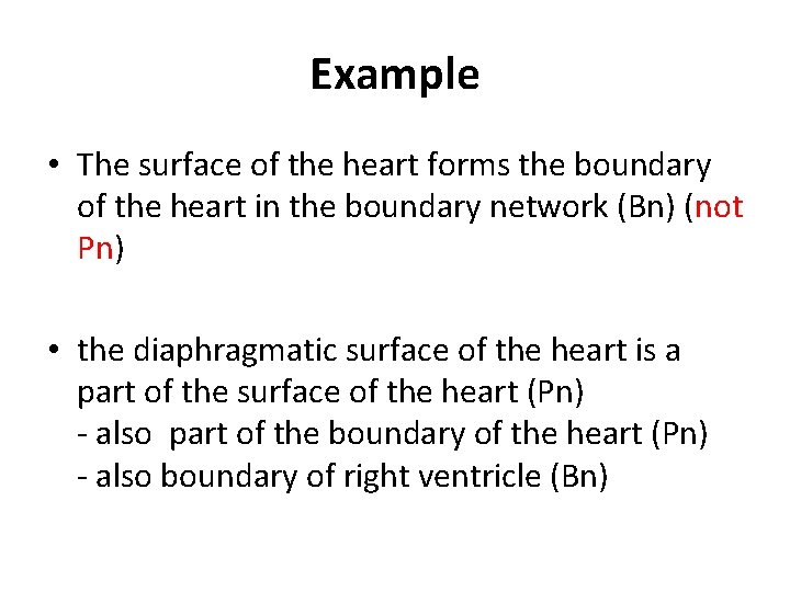 Example • The surface of the heart forms the boundary of the heart in Example • The surface of the heart forms the boundary of the heart in