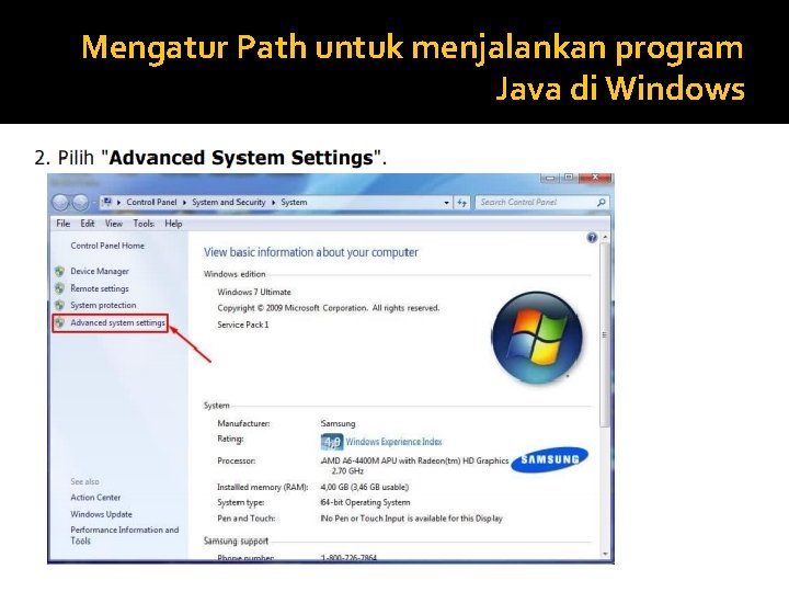 Mengatur Path untuk menjalankan program Java di Windows Mengatur Path untuk menjalankan program Java di Windows