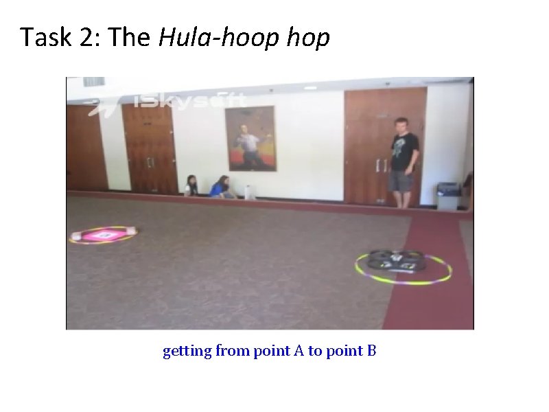 Task 2: The Hula-hoop hop getting from point A to point B 