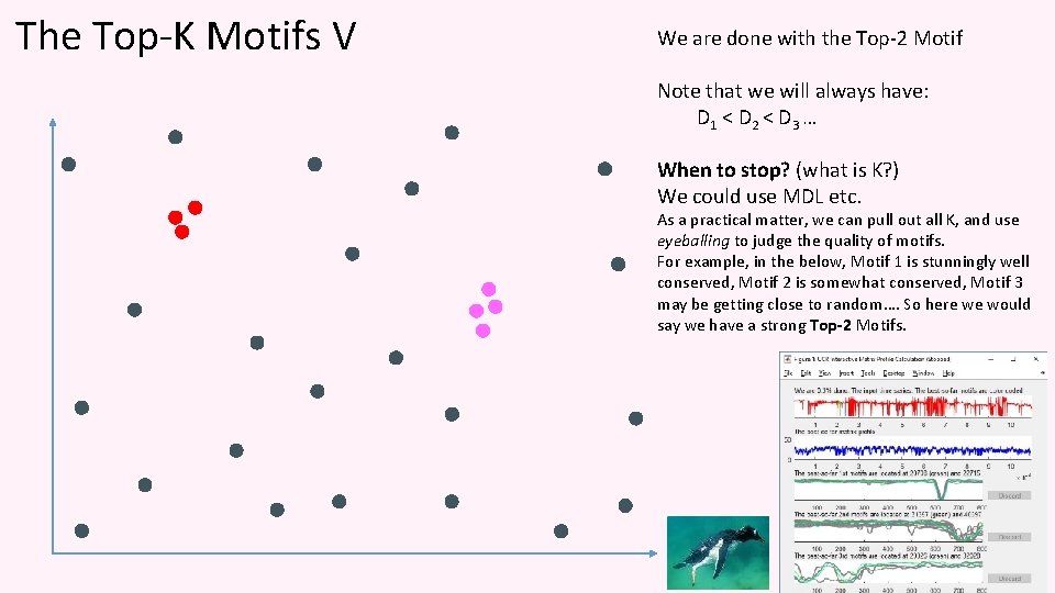 The Top-K Motifs V We are done with the Top-2 Motif Note that we