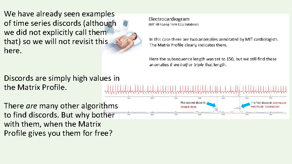 We have already seen examples of time series discords (although we did not explicitly