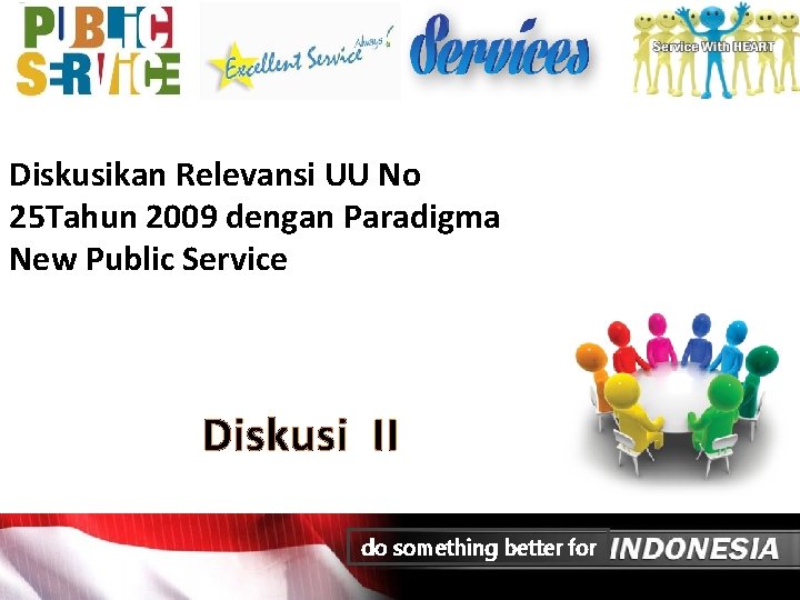 Diskusikan Relevansi UU No 25 Tahun 2009 dengan Paradigma New Public Service Diskusi II