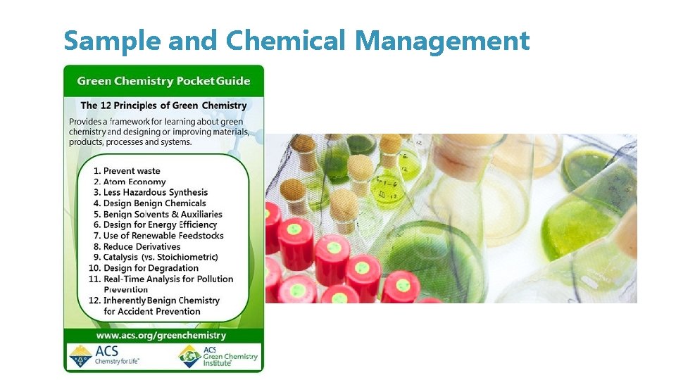 Sample and Chemical Management 